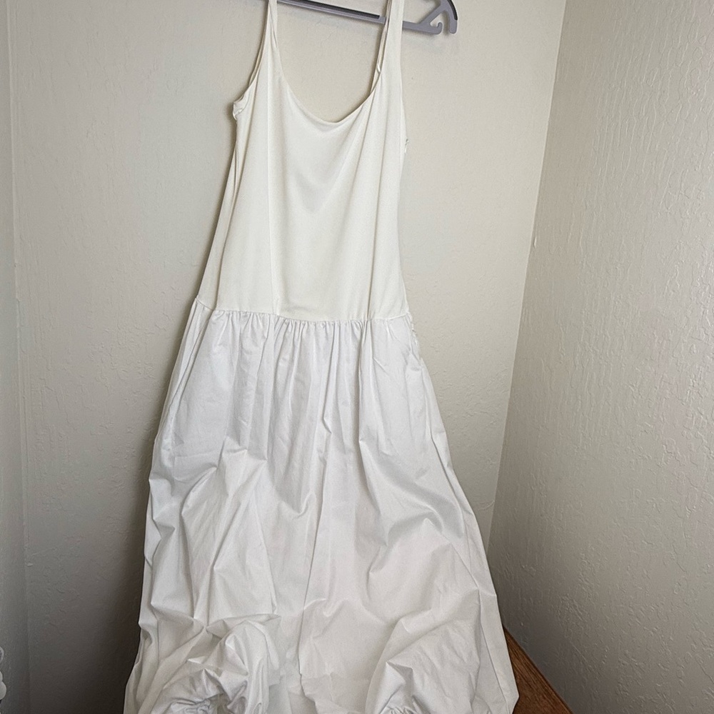 Puffy Zara White Dress